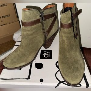 Army green booties size 8.5